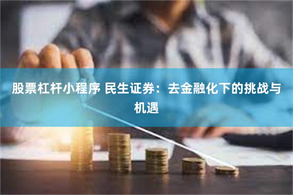 股票杠杆小程序 民生证券：去金融化下的挑战与机遇