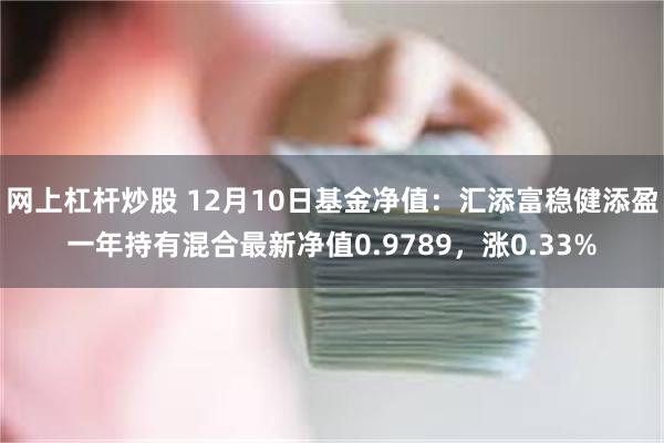 网上杠杆炒股 12月10日基金净值：汇添富稳健添盈一年持有混合最新净值0.9789，涨0.33%