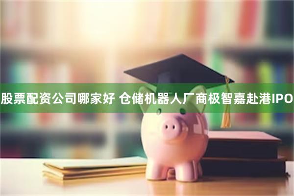 股票配资公司哪家好 仓储机器人厂商极智嘉赴港IPO