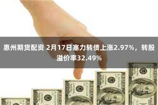 惠州期货配资 2月17日塞力转债上涨2.97%，转股溢价率32.49%